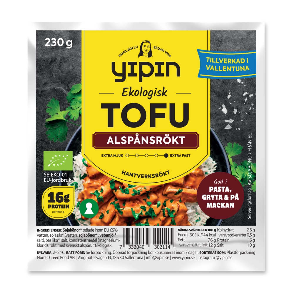 Yipin Tofu Alspånsrökt 230g