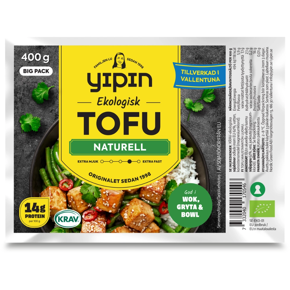 Yipin Tofu Naturell 400g