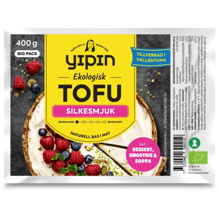 Yipin Tofu Silkesmjuk Ekologisk