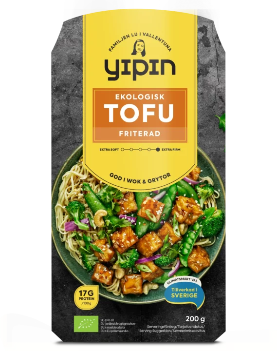 Förpackning Yipin friterad tofu EKO 200g