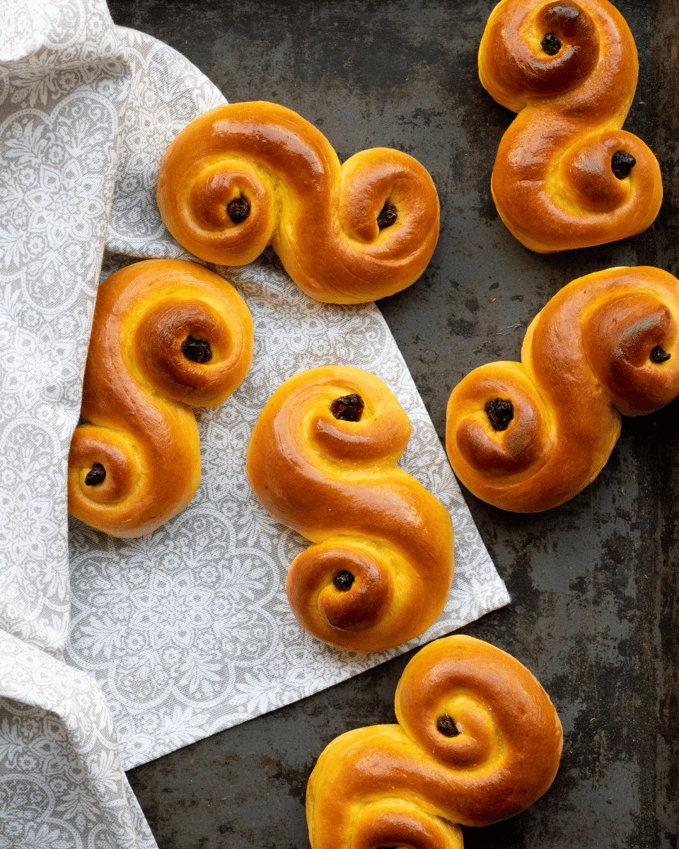 Veganska lussebullar