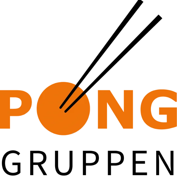 Bilden visar loggan för PONG gruppen, en restaurangkedja