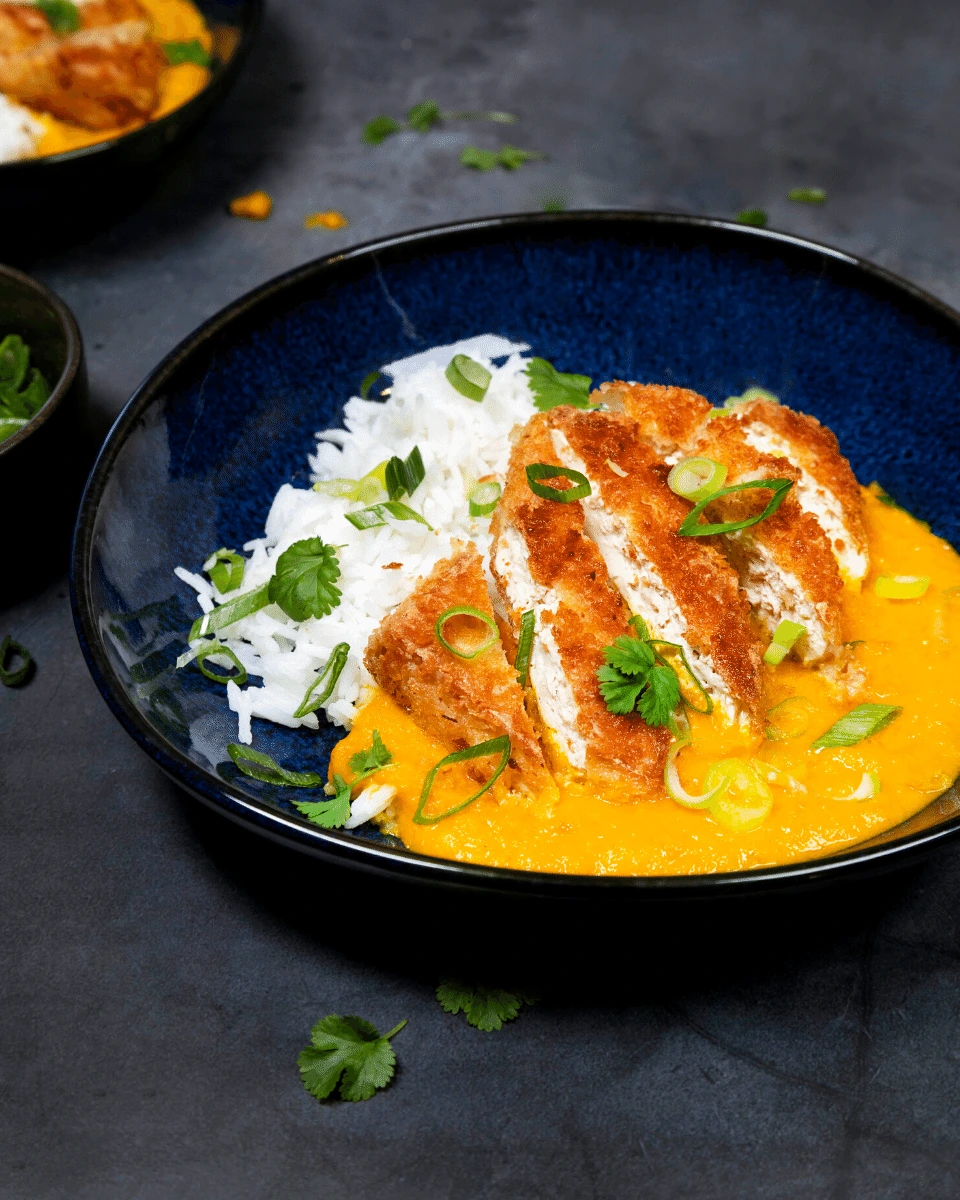 Katsu curry med krispig tofu