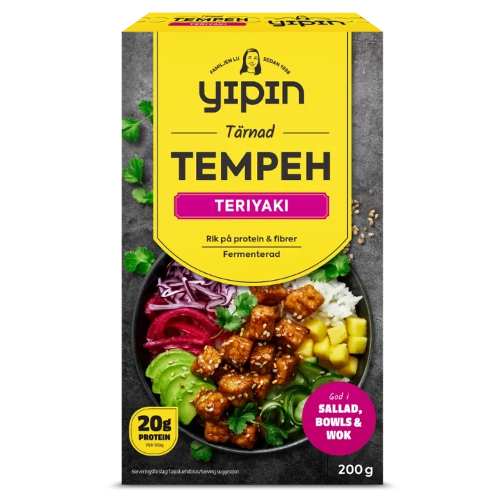 Yipin Tempeh Teriyaki Tärnad
