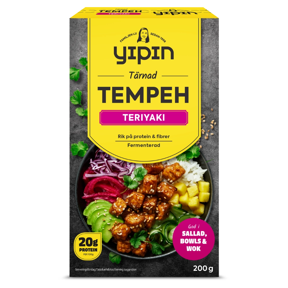 Yipin Tempeh Teriyaki Tärnad
