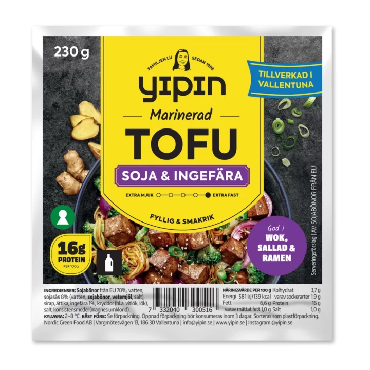 Yipin Tofu Soja & Ingefära
