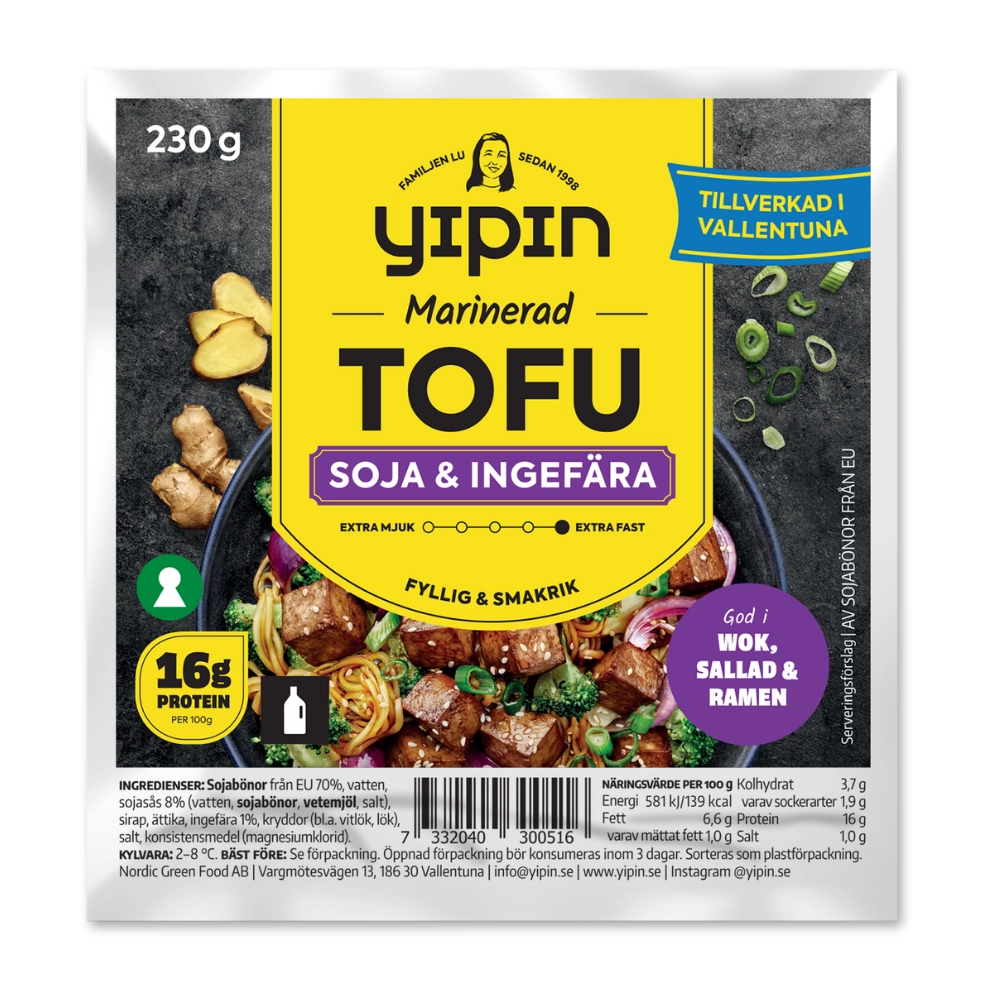 Yipin Tofu Soja & Ingefära
