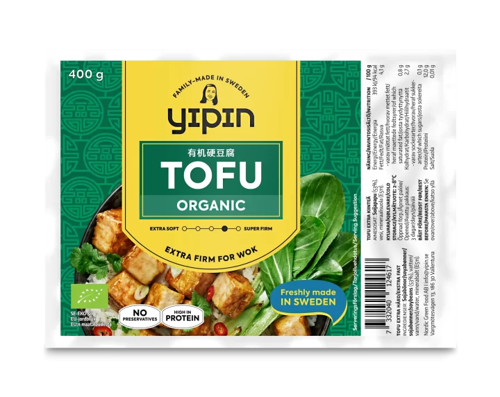 Organic tofu, natural from Yipin