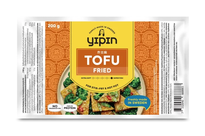 Fried tofu packaging traditional tofu