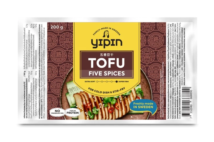 Marinated tofu five spices packaging traditional tofu