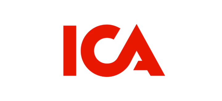 Bilden visar ICAs logga