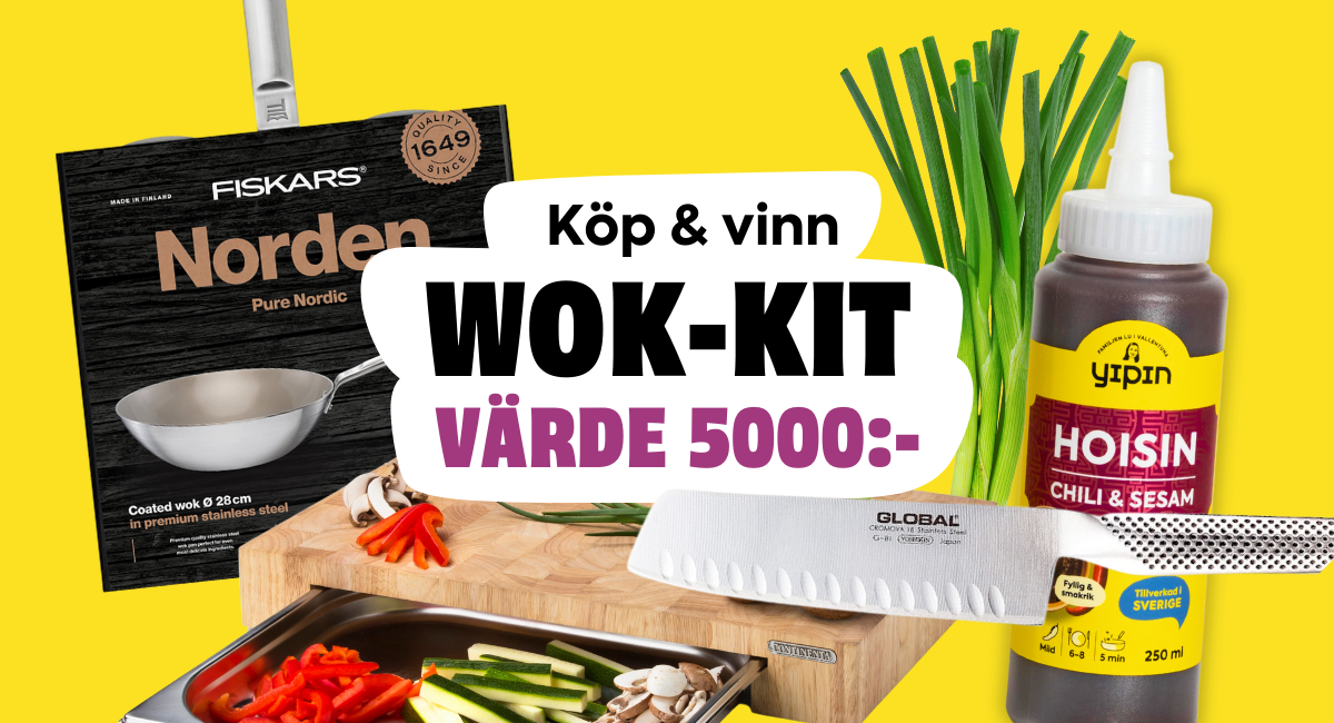 Köp och vinn wok-kit! Tävling med Yipin 2024