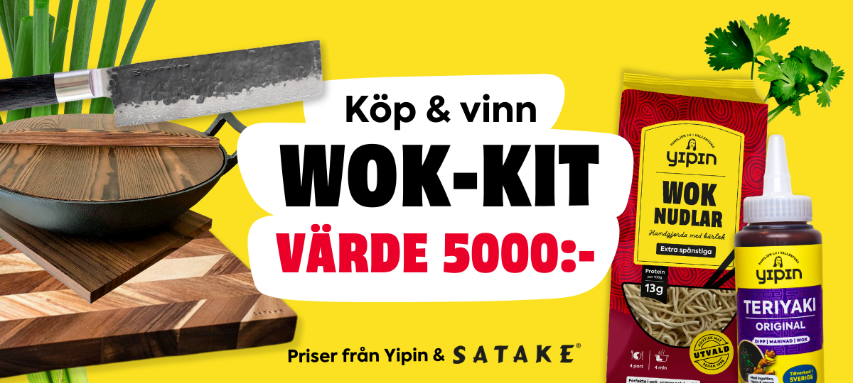 Yipin tävling - köp & vinn wok-kit värde 5000 kr