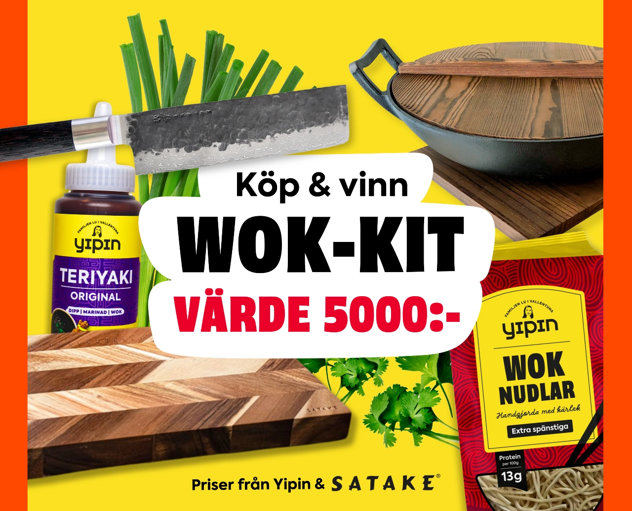 Yipin tävling - köp & vinn wok-kit värde 5000 kr