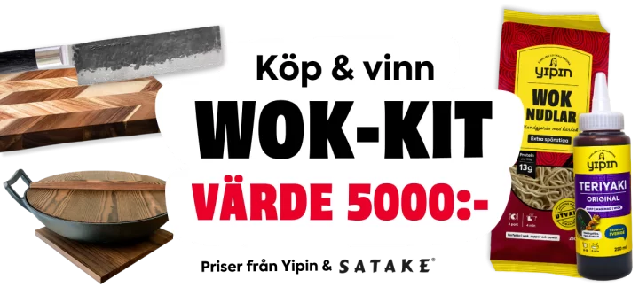 Yipin tävling - köp & vinn wok-kit värde 5000 kr