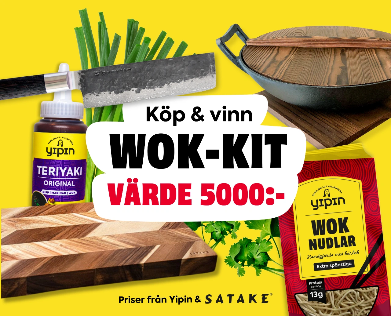 Yipin tävling - köp & vinn wok-kit värde 5000 kr