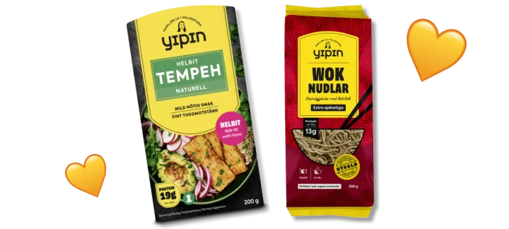 Nyheter Tempeh helbit och woknudlar