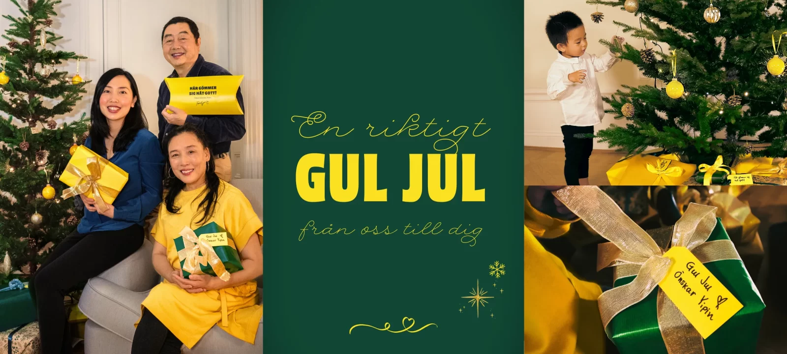 Gul jul från Yipin och familjen Lu