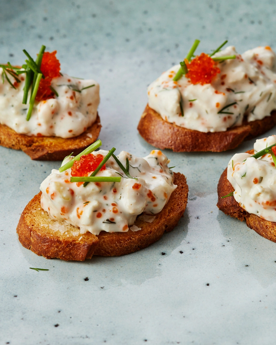Crostini med vegansk topping