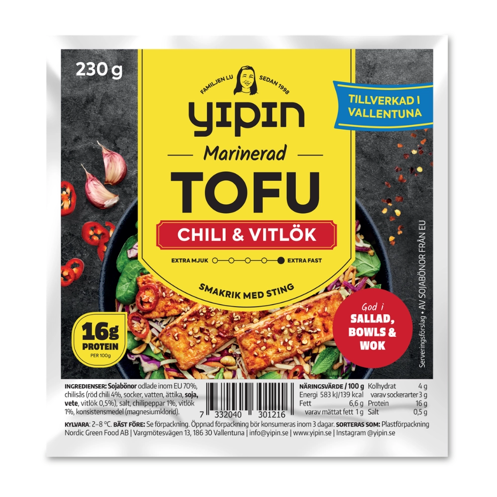 Yipin Tofu Chili & Vitlök