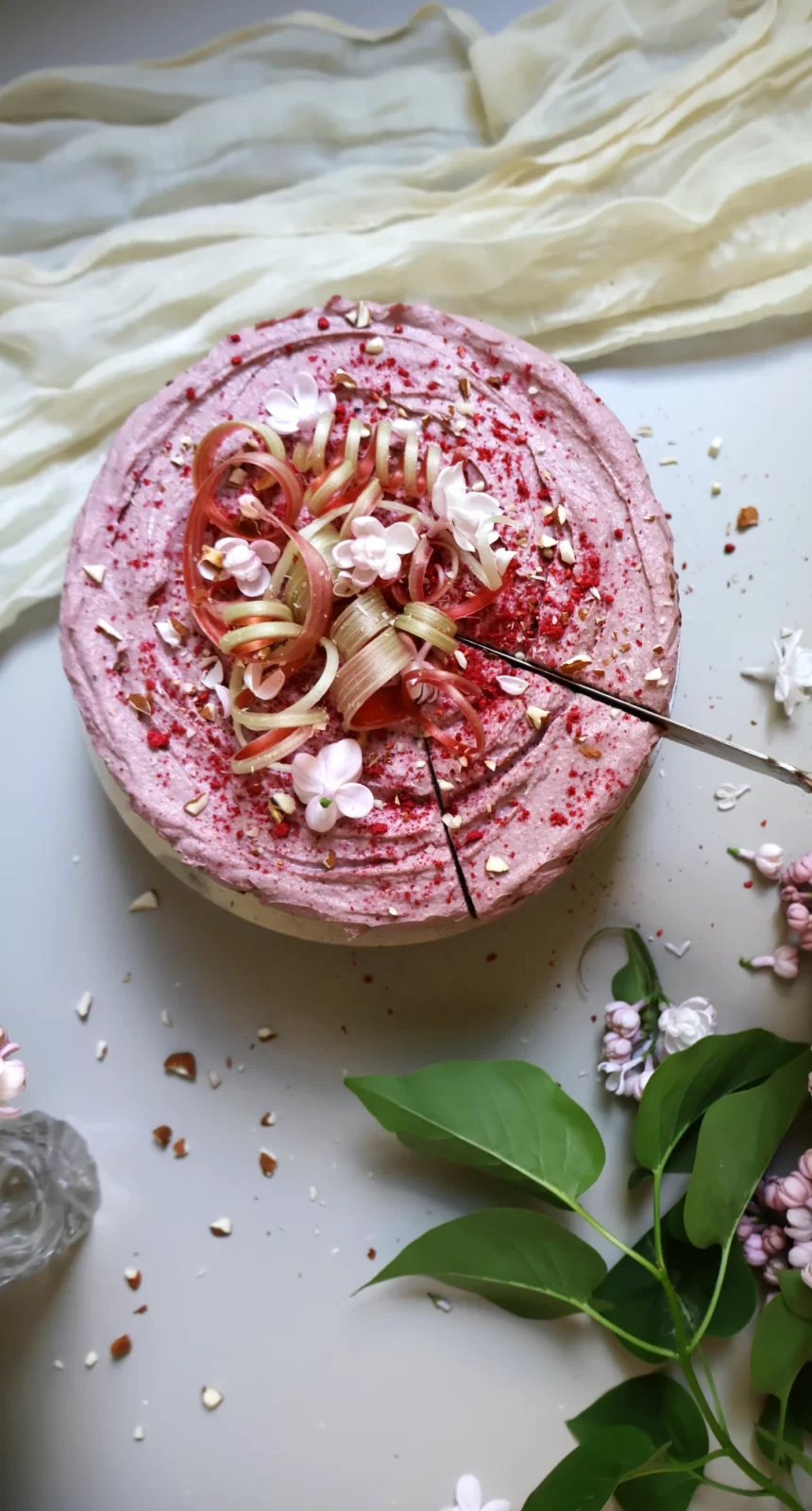 Bilden visar recept på moussetårta