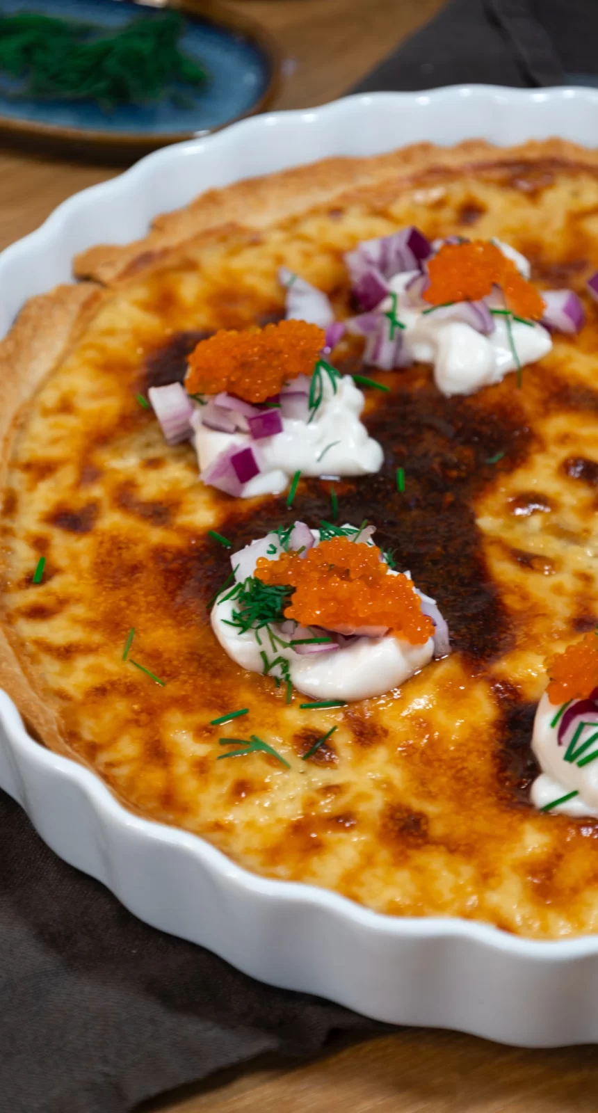 Bilden visar recept på västerbottenpaj