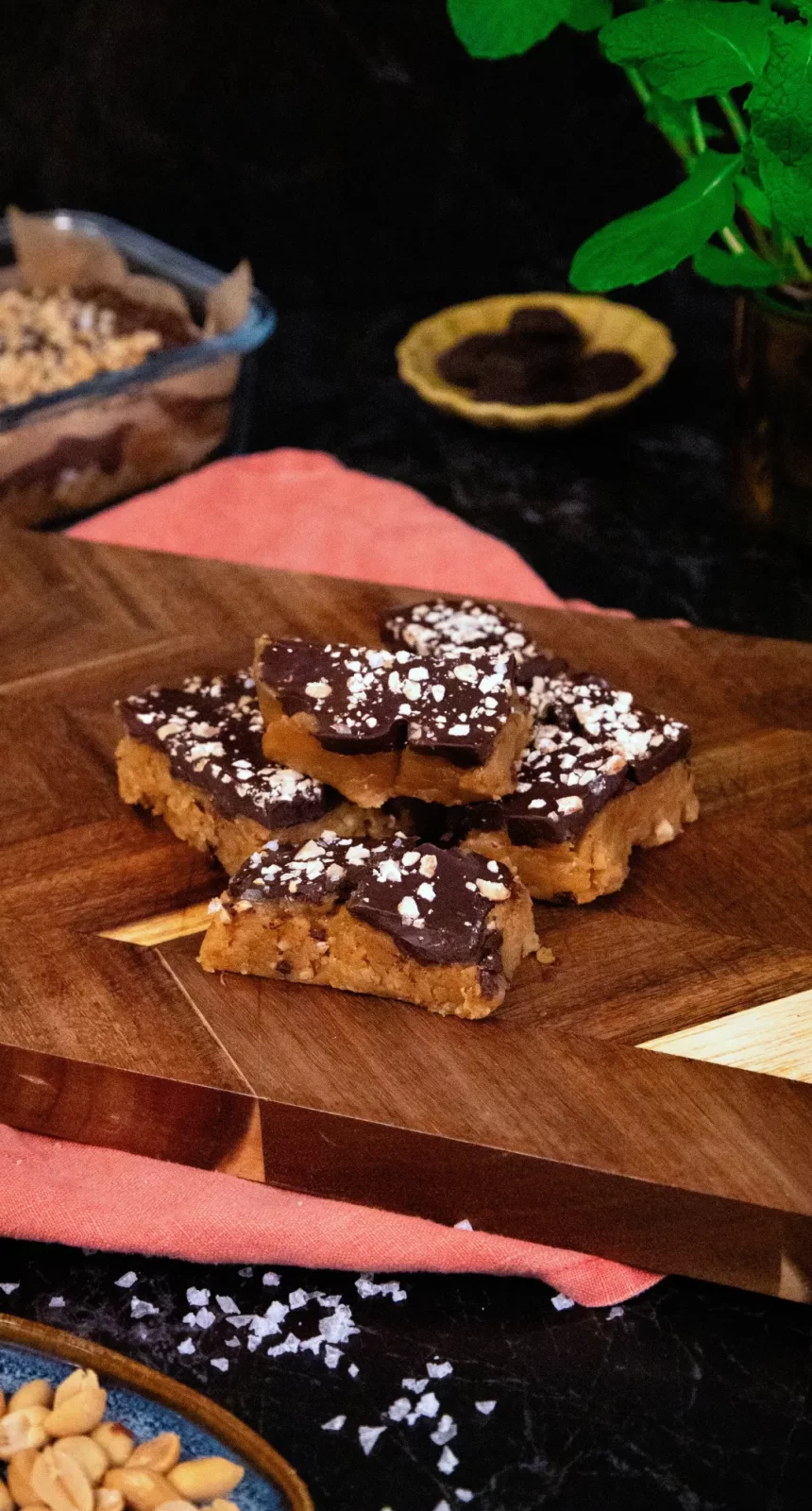Bilden visar hemmagjorda proteinbars