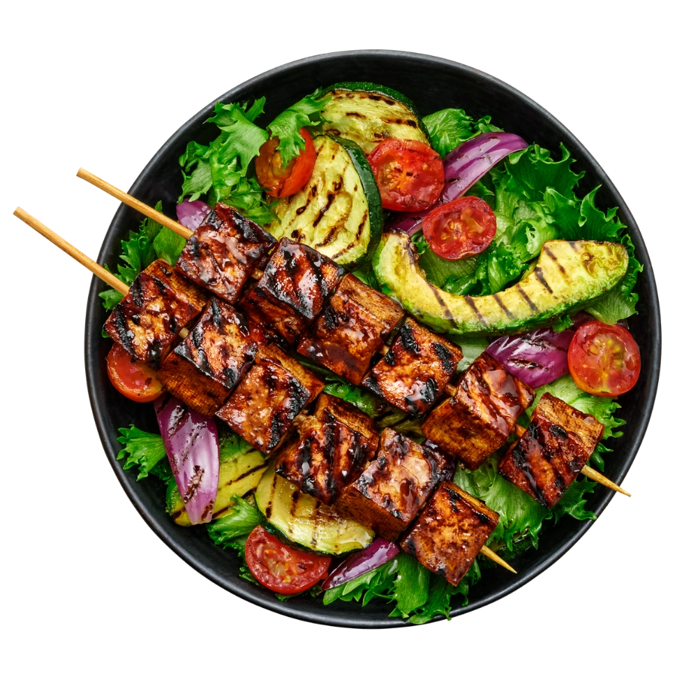 Grillspett med Yipin Tofu Smokey BBQ